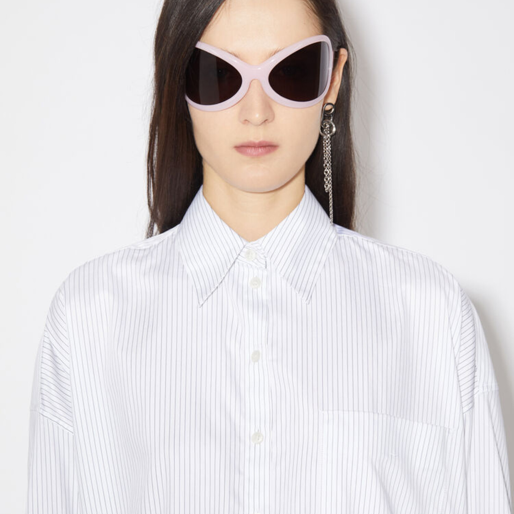 ACNE STUDIOS Striped blouse - White/blue