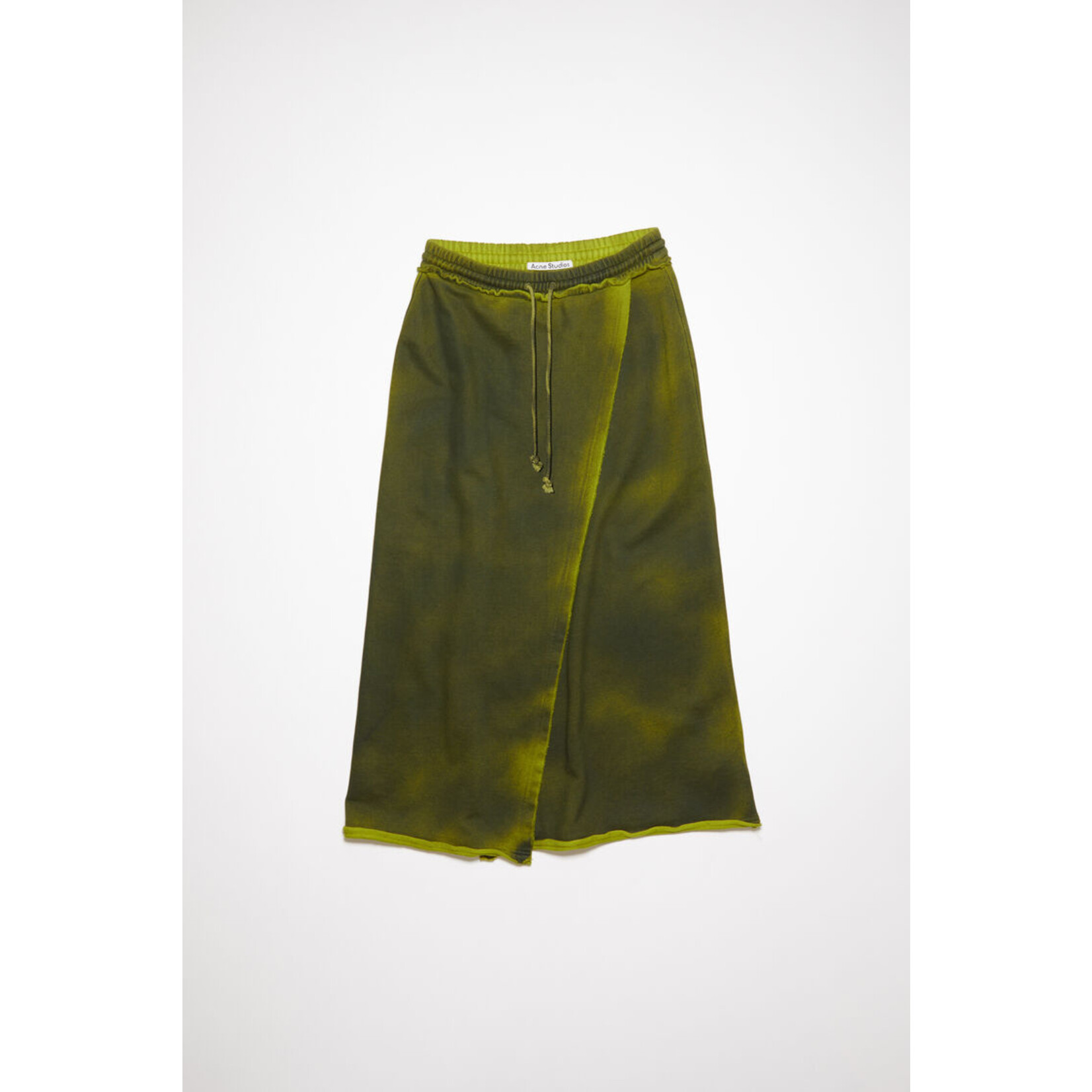 Acne Studios Acnestudios dyed fleece skirt, acid yellow ,s