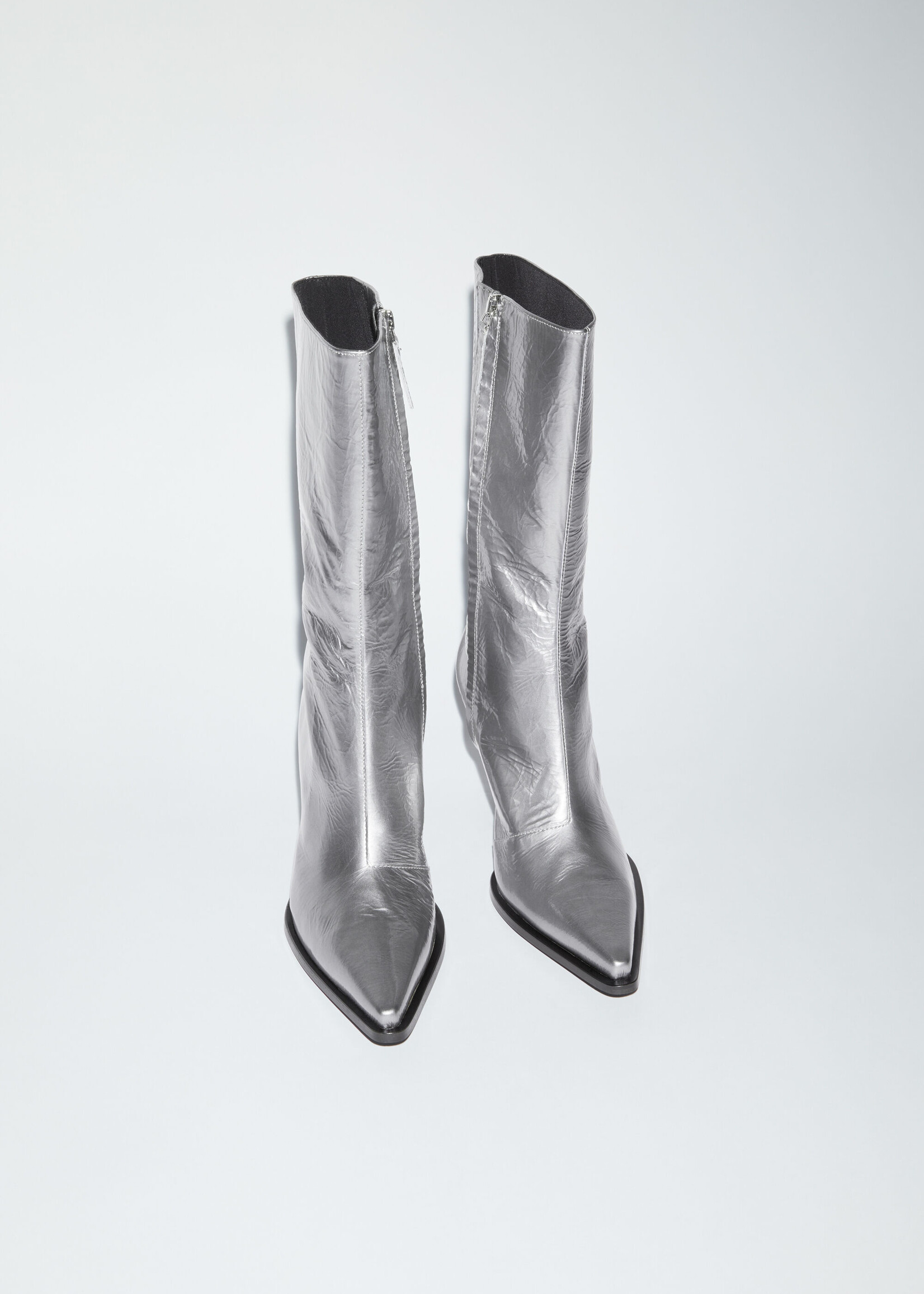 Acne Studios Leather boots - Silver