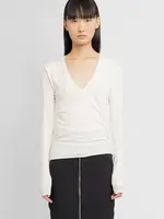 Thom Krom Thom Krom deep v-neck, bone