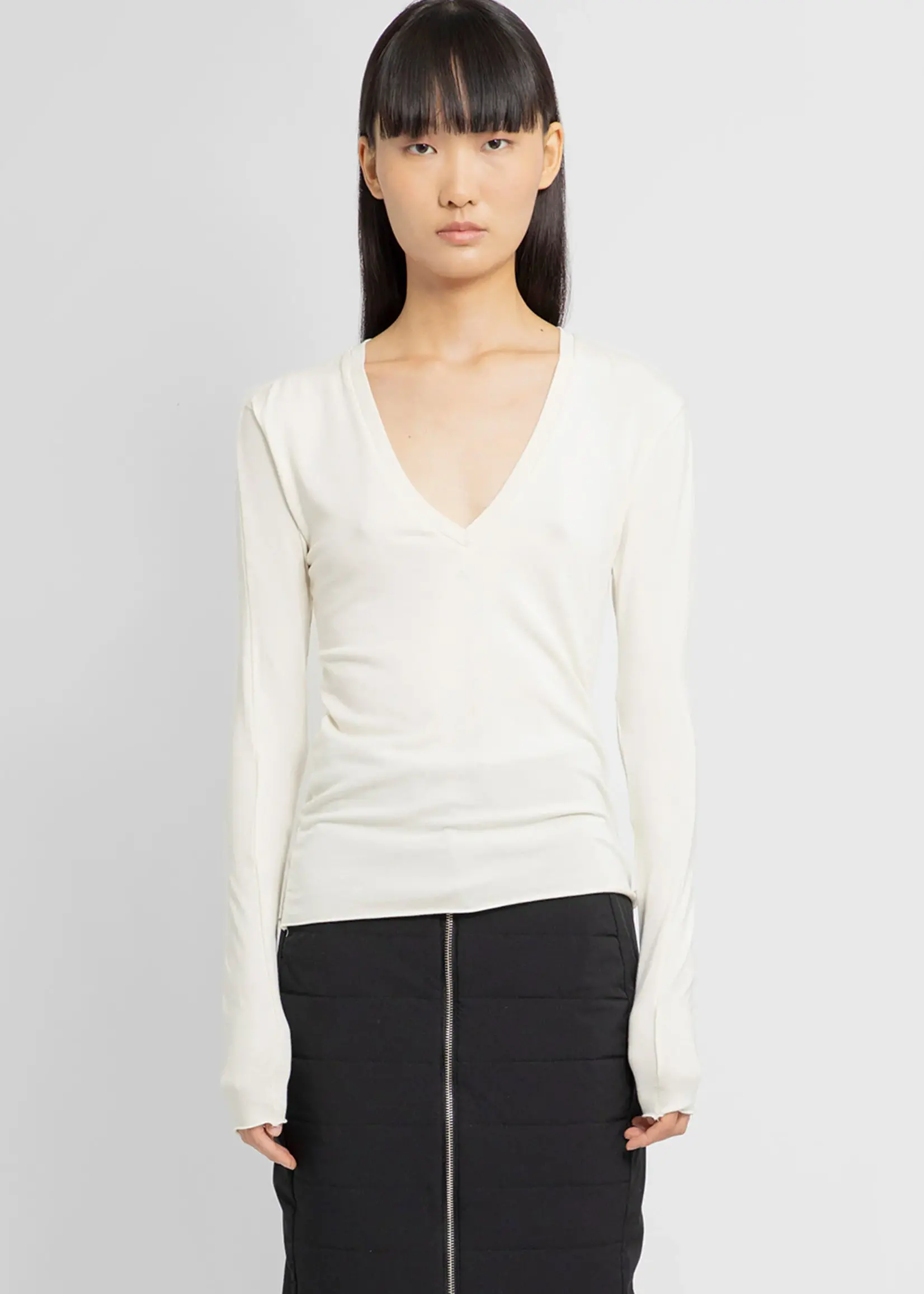 Thom Krom Deep v-neck - Bone