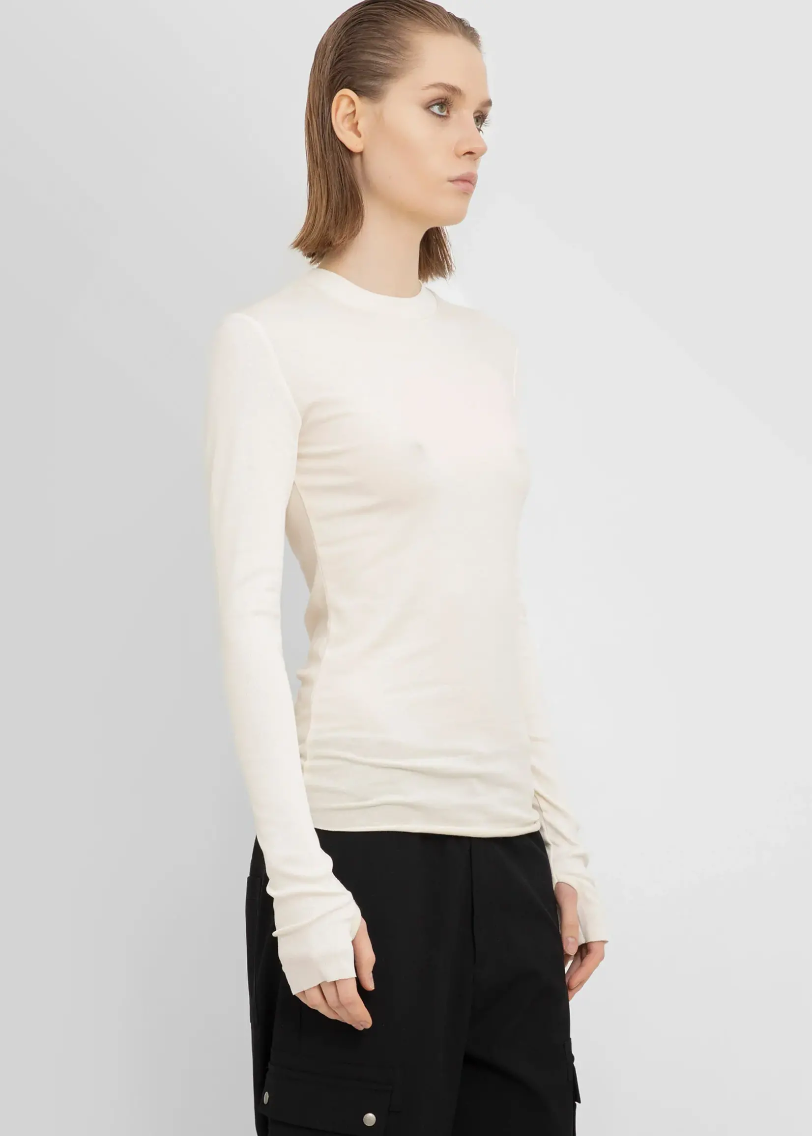 Thom Krom Longsleeve with thumbholes - Bone