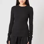 THOM KROM Tight Longsleeve 484 - Black