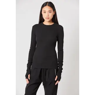 THOM KROM Tight Longsleeve 484 - Black