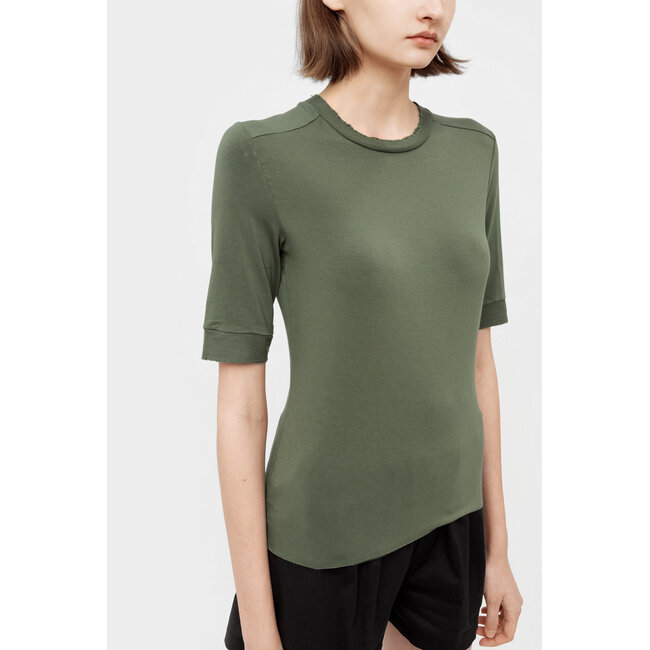 THOM KROM Destroyed T-shirt 486 - Green