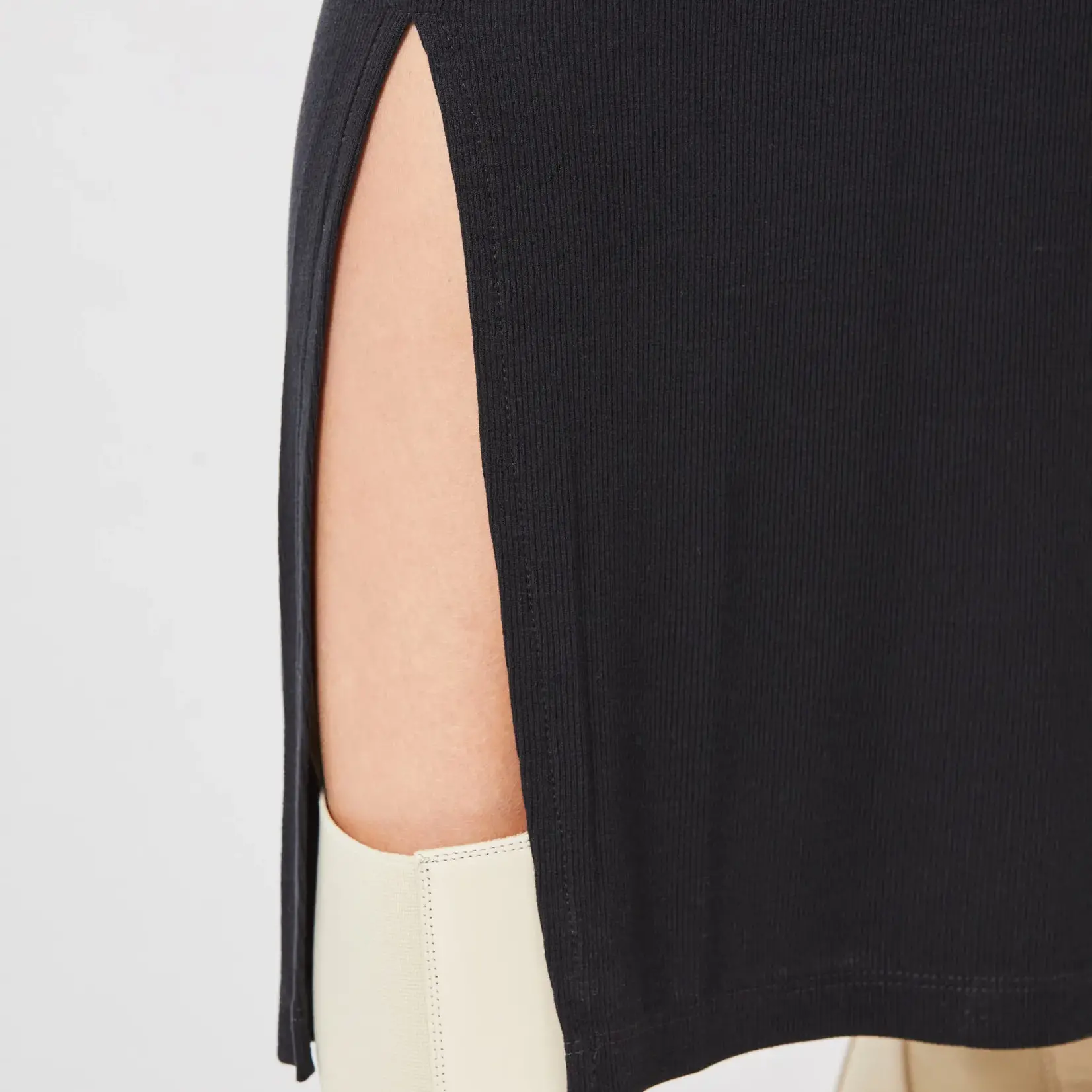 THOM KROM Long v-neck dress 119 - Black