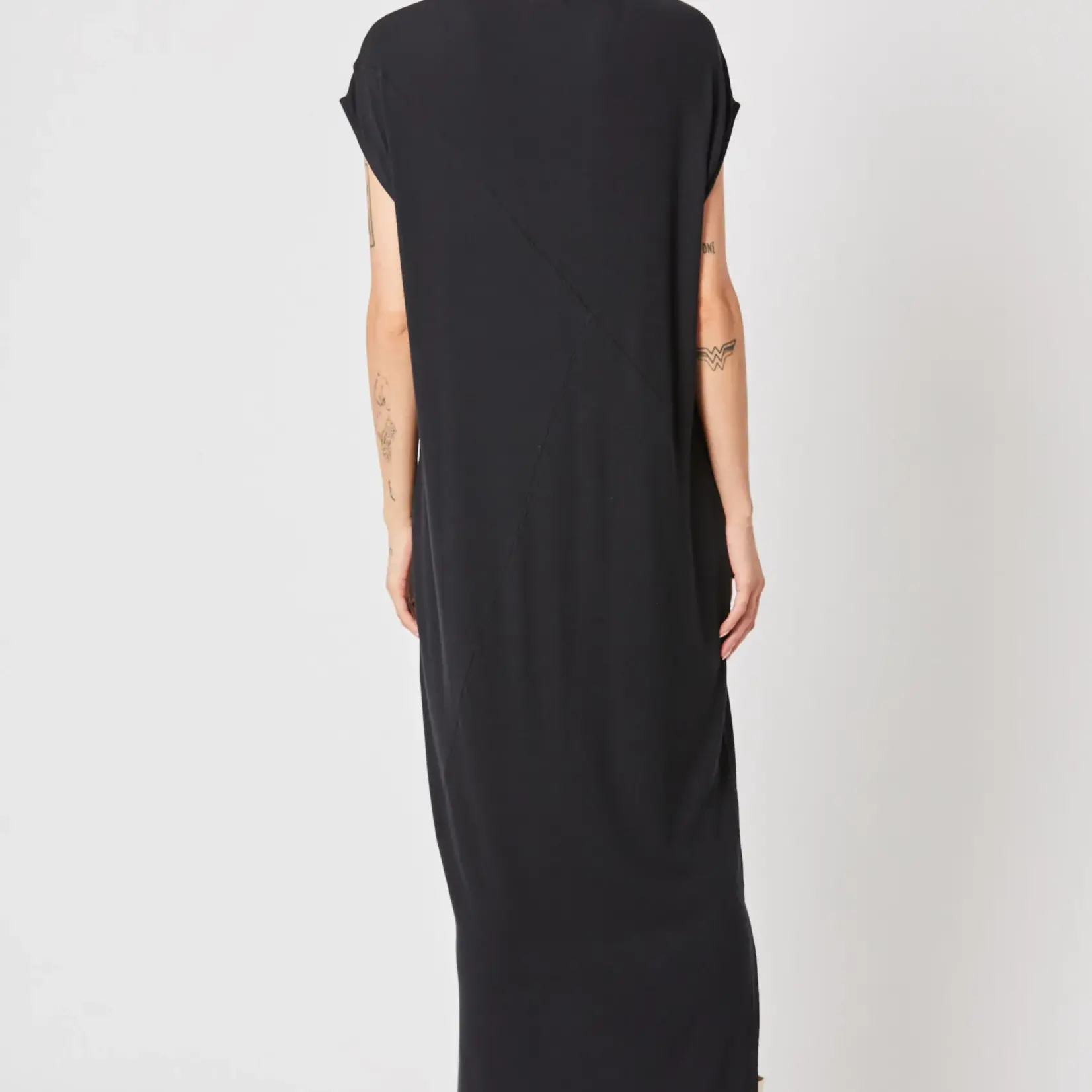 THOM KROM Long v-neck dress 119 - Black
