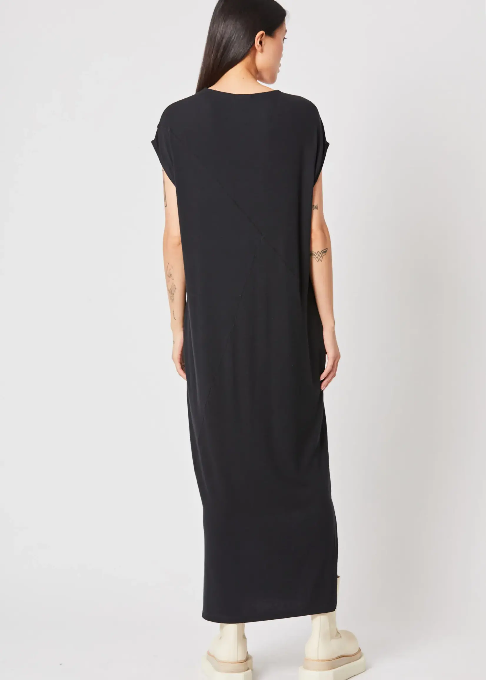 Thom Krom Thom krom V neck dress long 119, black