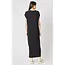 Thom krom V neck dress long 119, black