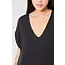Thom krom V neck dress long 119, black