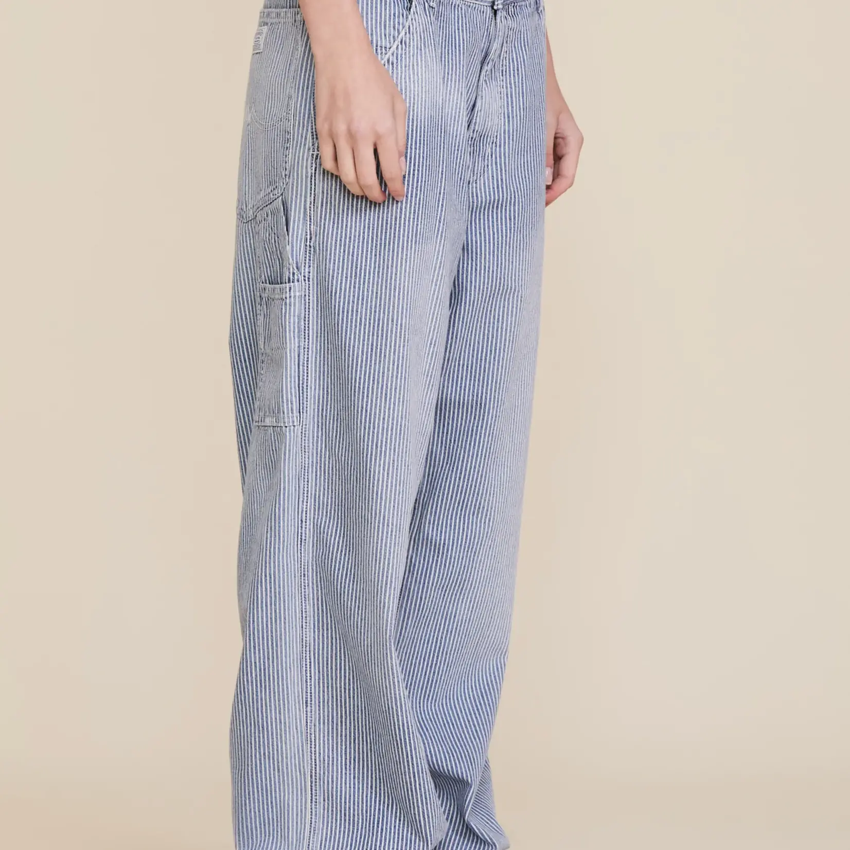 DENIMIST Teri wideleg Carpenter - Railroad stripe