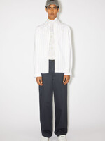 Acne Studios Striped button-up shirt - White/brown