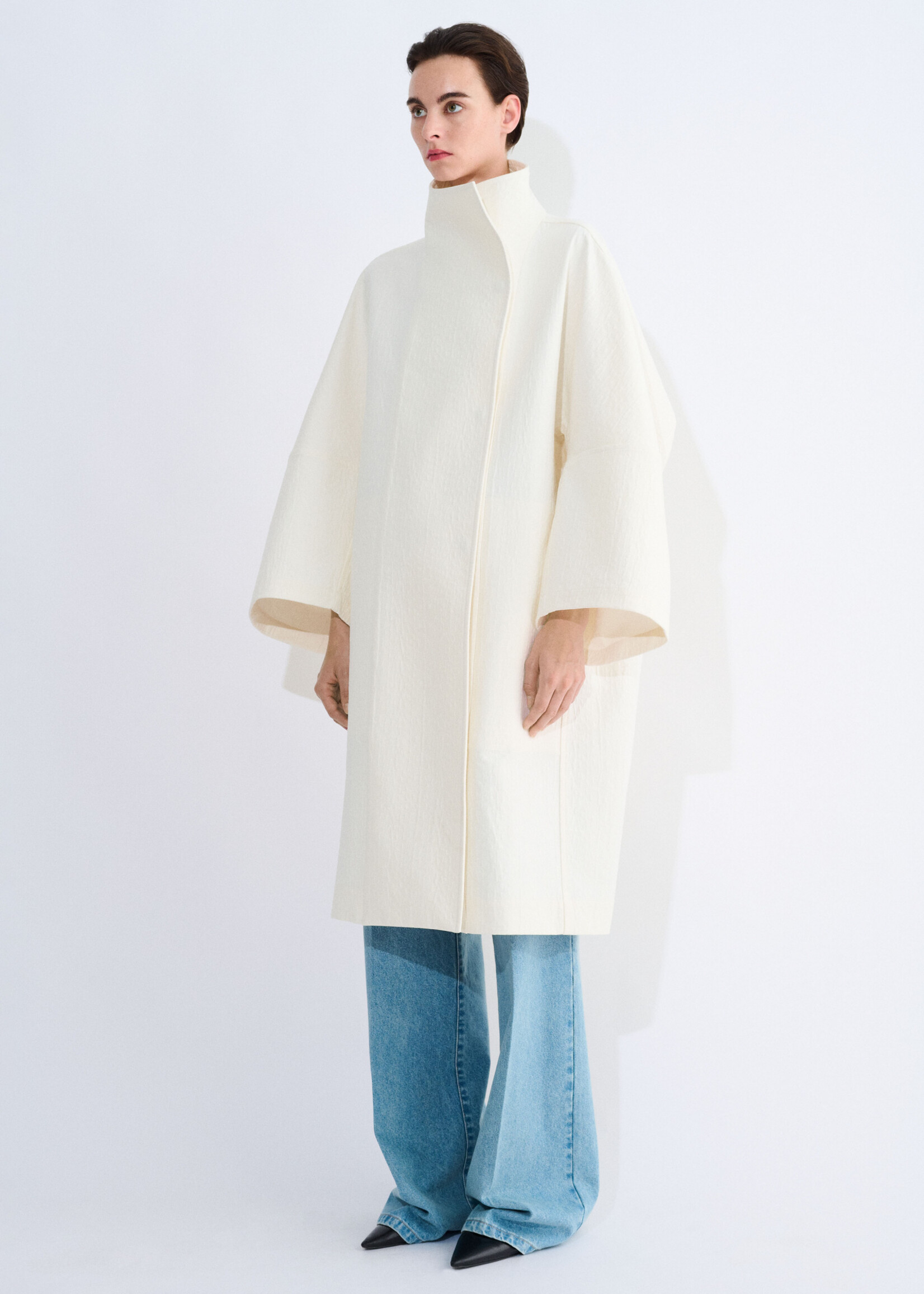 Christian Wijnants Juwan oversized coat - Ivory