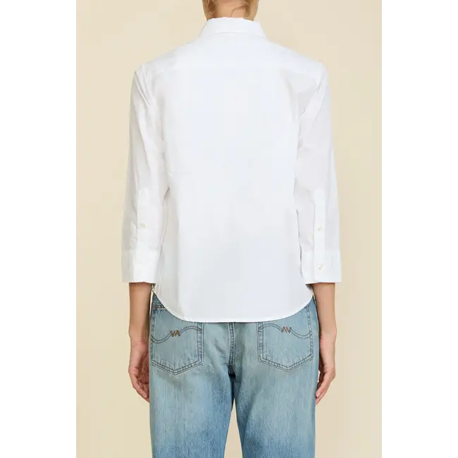 Adrienne shrunken shirt - White