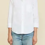 DENIMIST Adrienne shrunken shirt - White