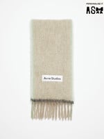 Acne Studios Wool mohair scarf - Beige/grey