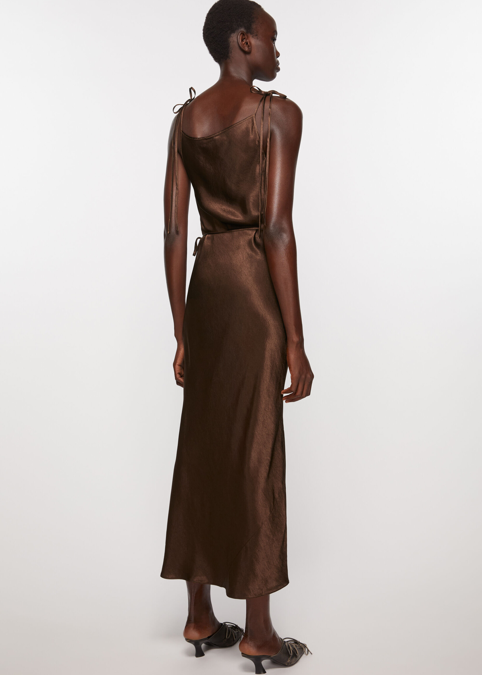 Brown evening sales dress
