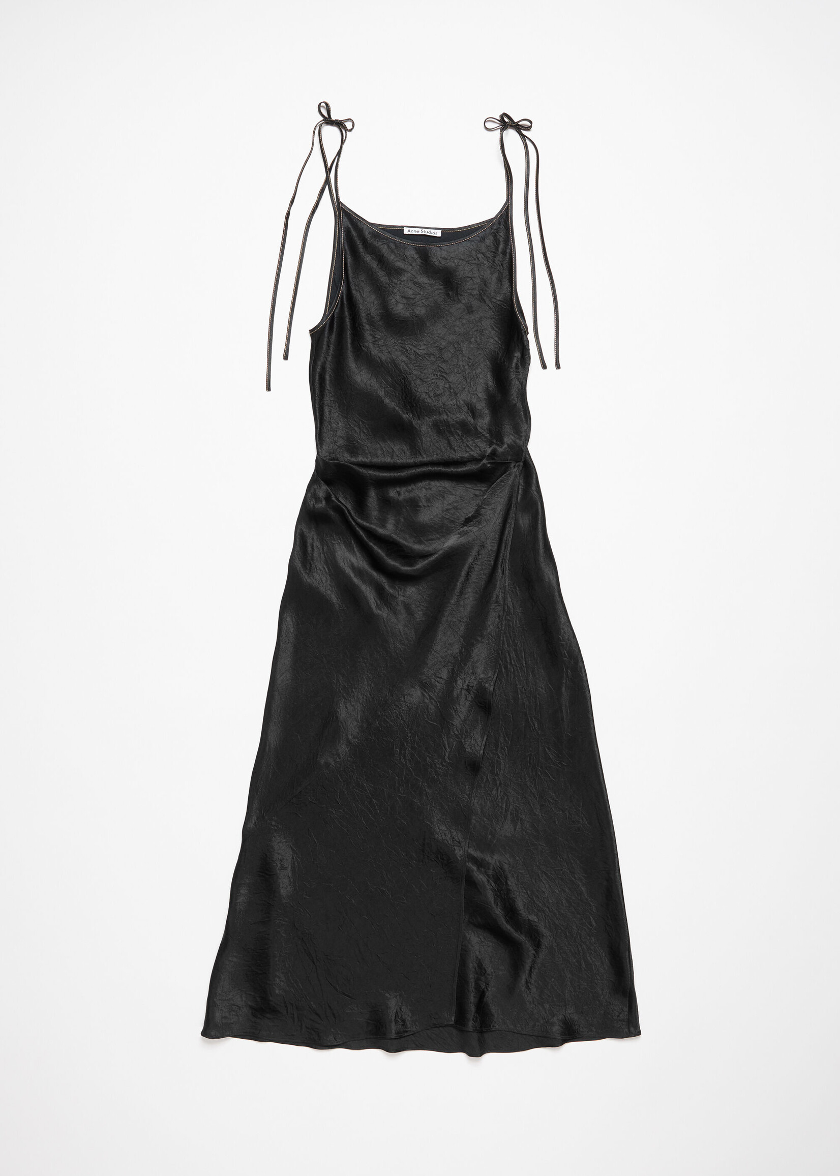 Acne Studios Sleeveless satin dress - Black