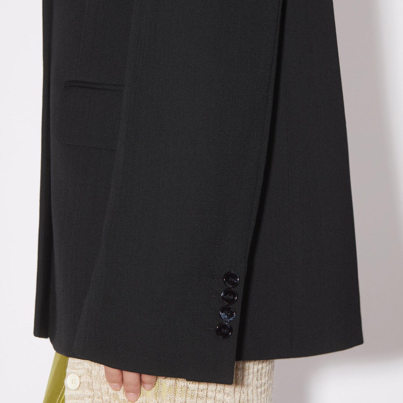 ACNE STUDIOS Regular fit suit jacket - Black