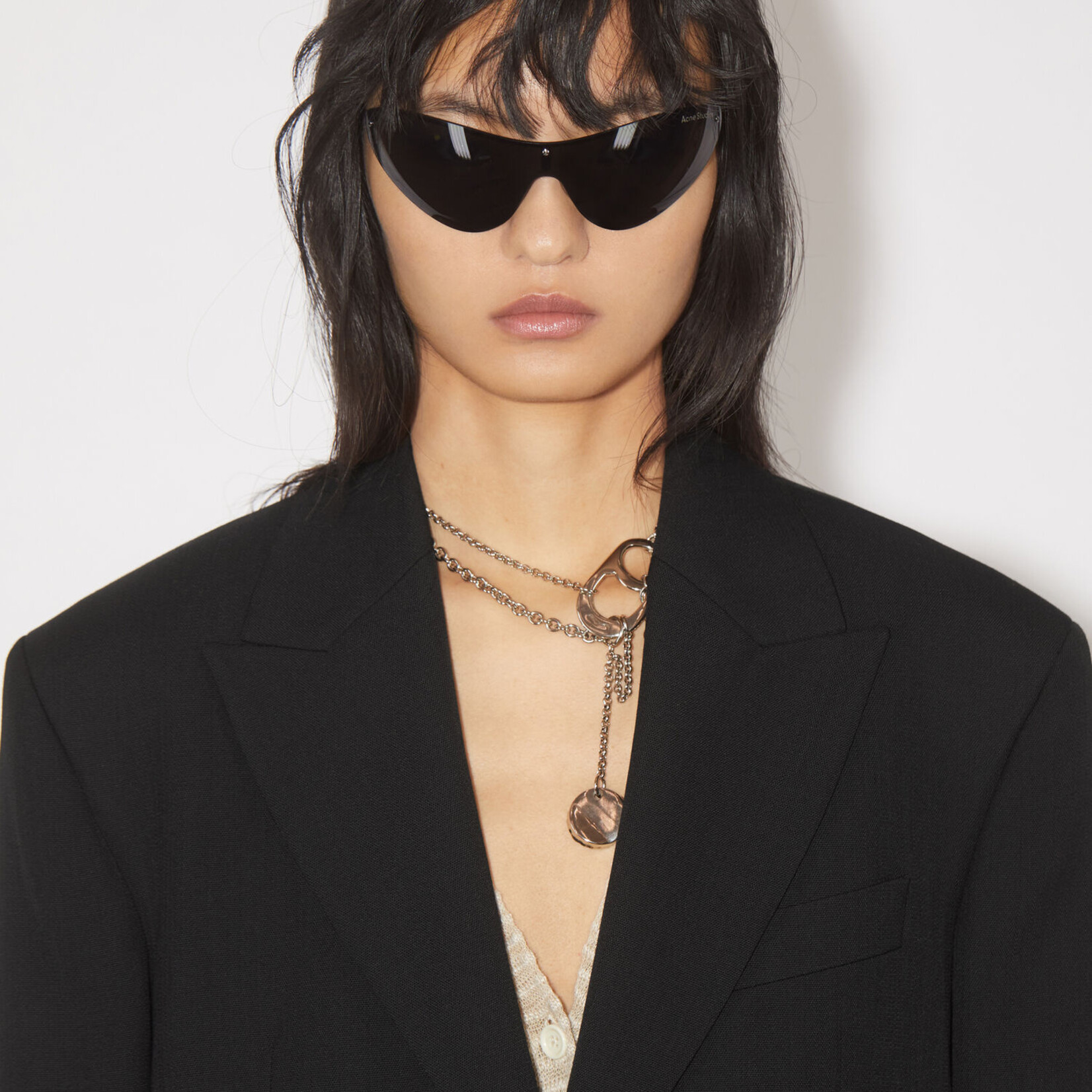 ACNE STUDIOS Regular fit suit jacket - Black