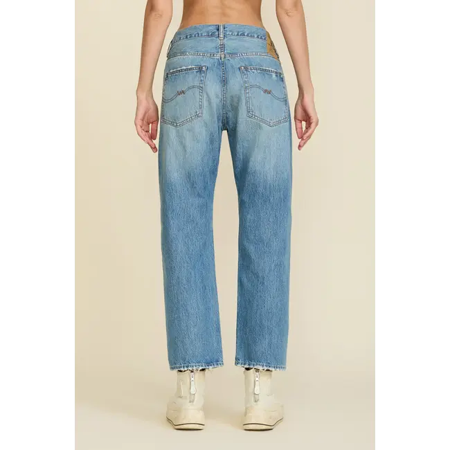 DENIMIST Lucy boyfriend jeans with rips - Alsen indigo