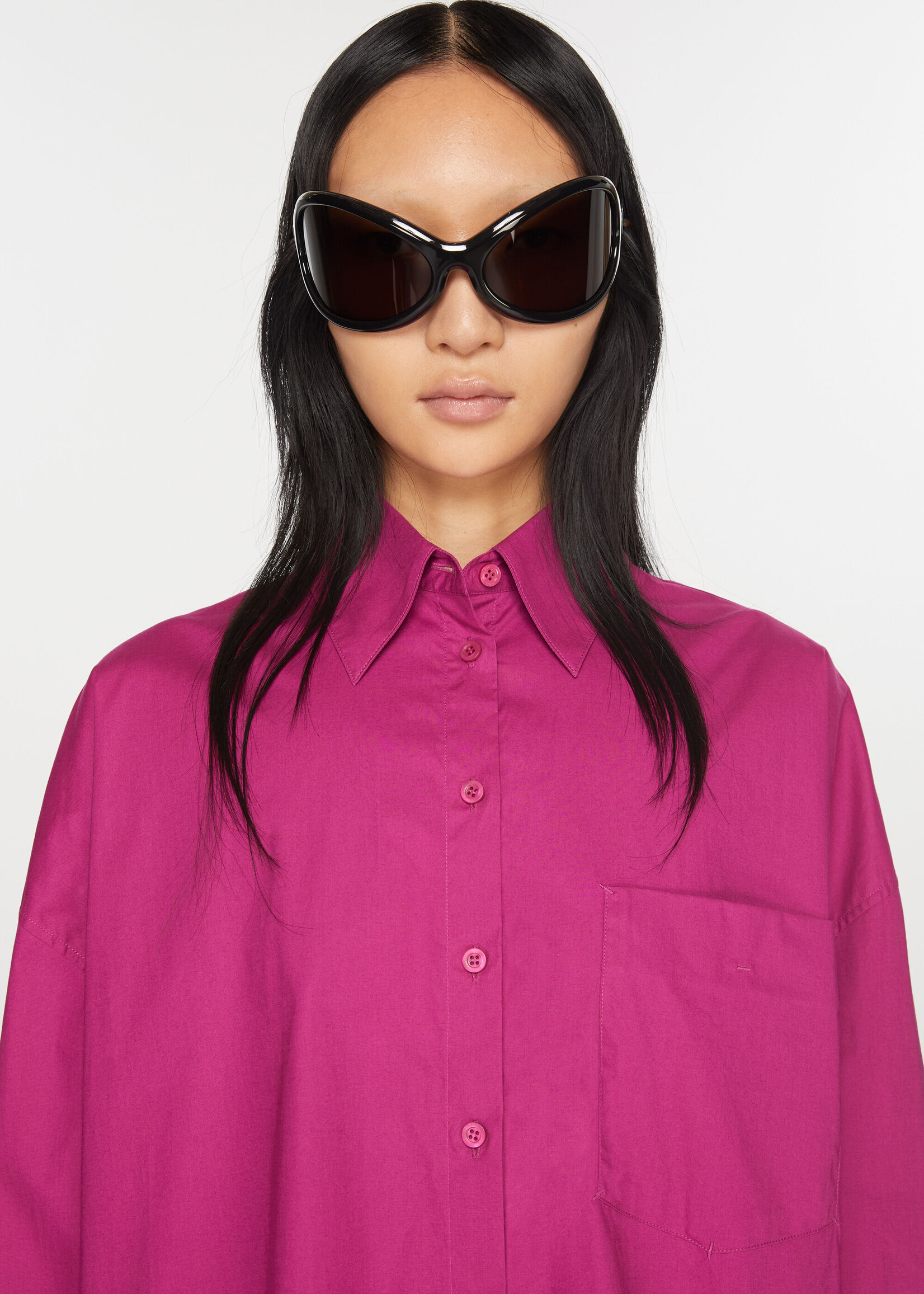 Acne Studios Shirt blouse - Magenta pink