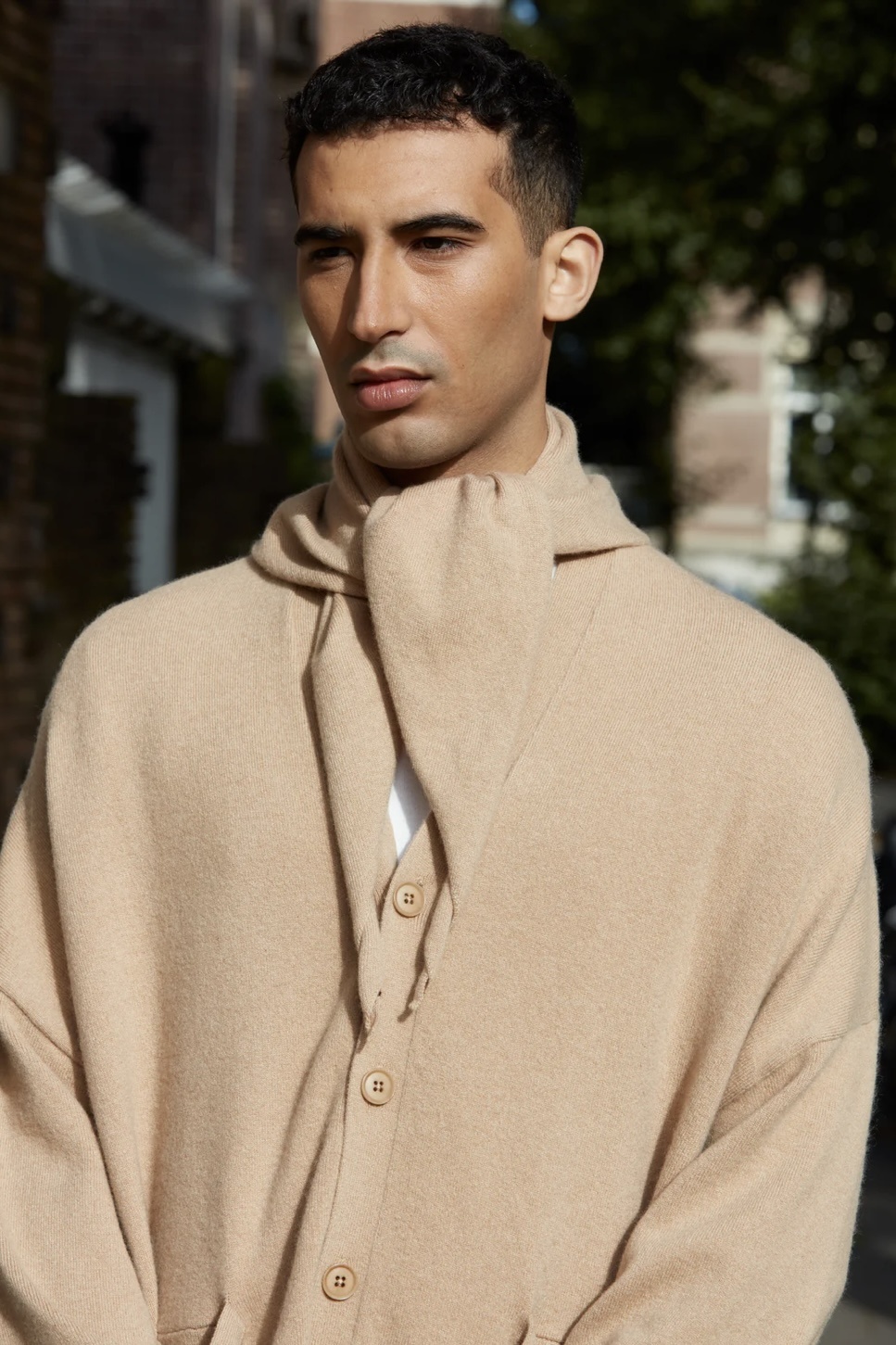 Extreme Cashmere X Tokio cardigan n°24 - Camel