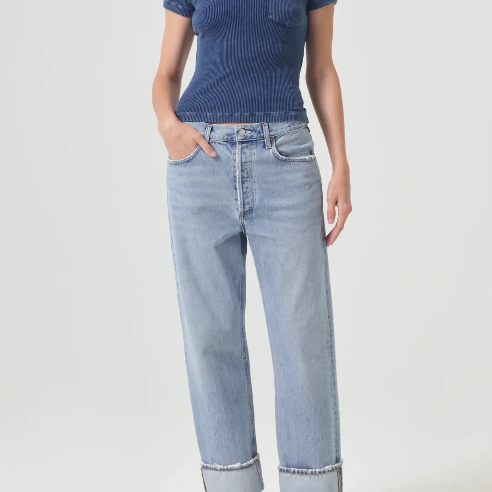 Agolde Fran low slung straight - Force