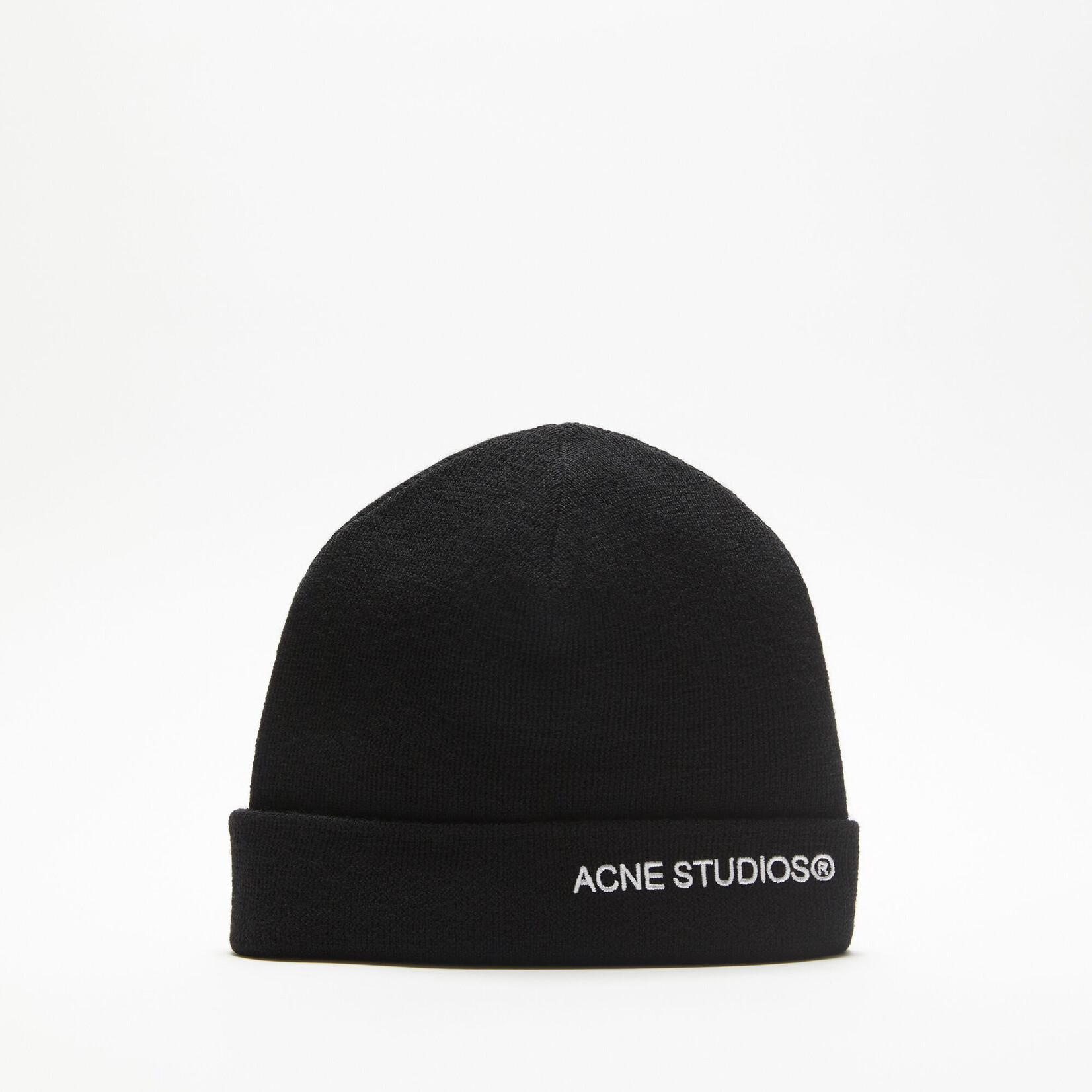 ACNE STUDIOS Logo beanie - Black