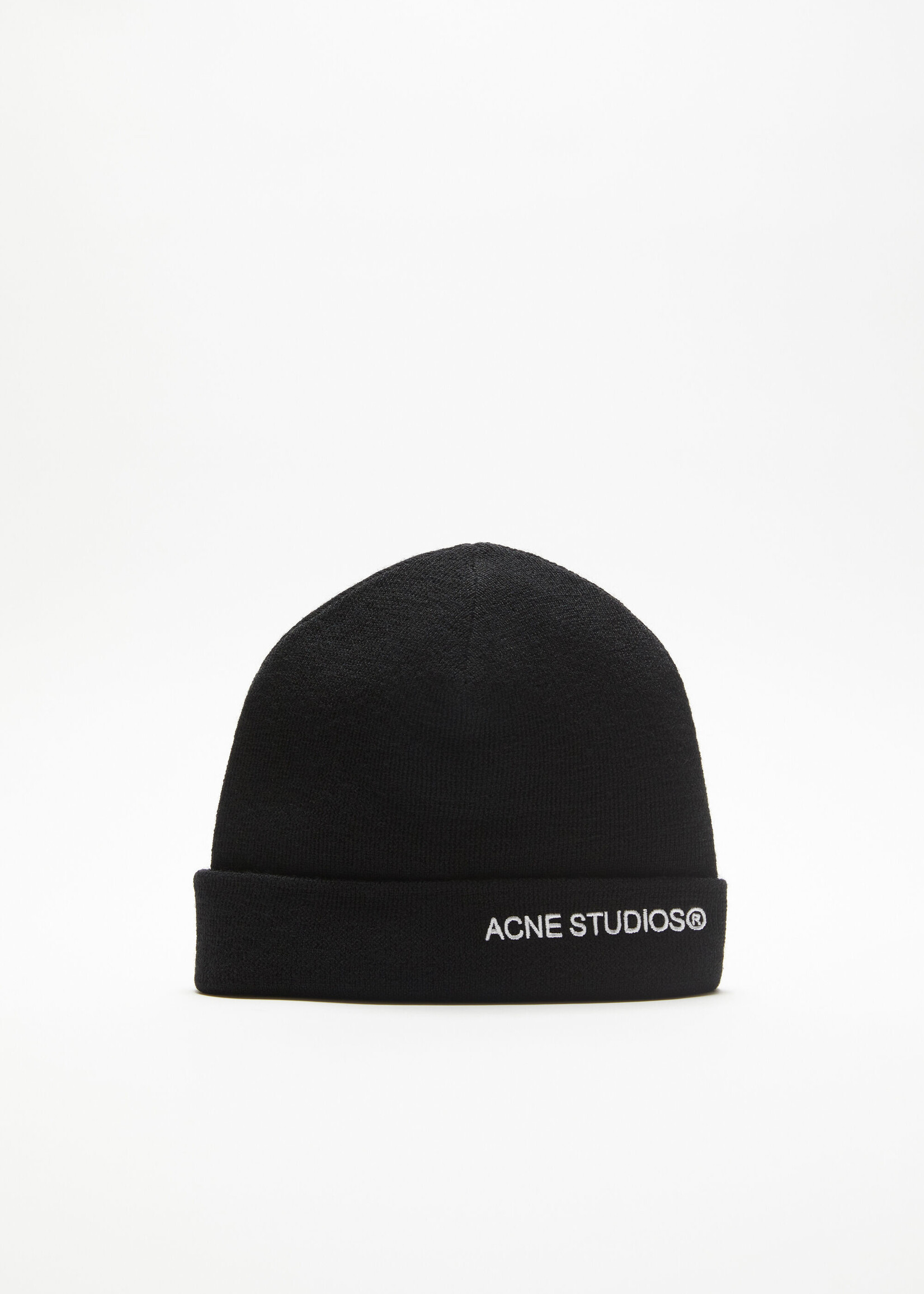 Acne Studios Logo beanie - Black