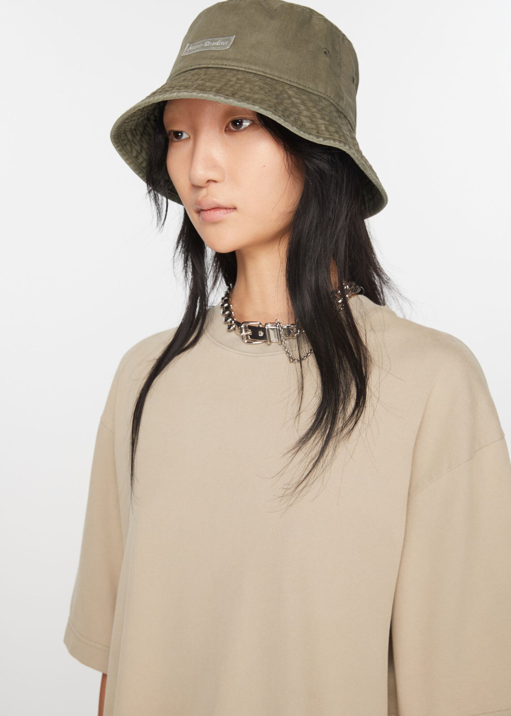 Acne Studios Twill bucket hat - Khaki green