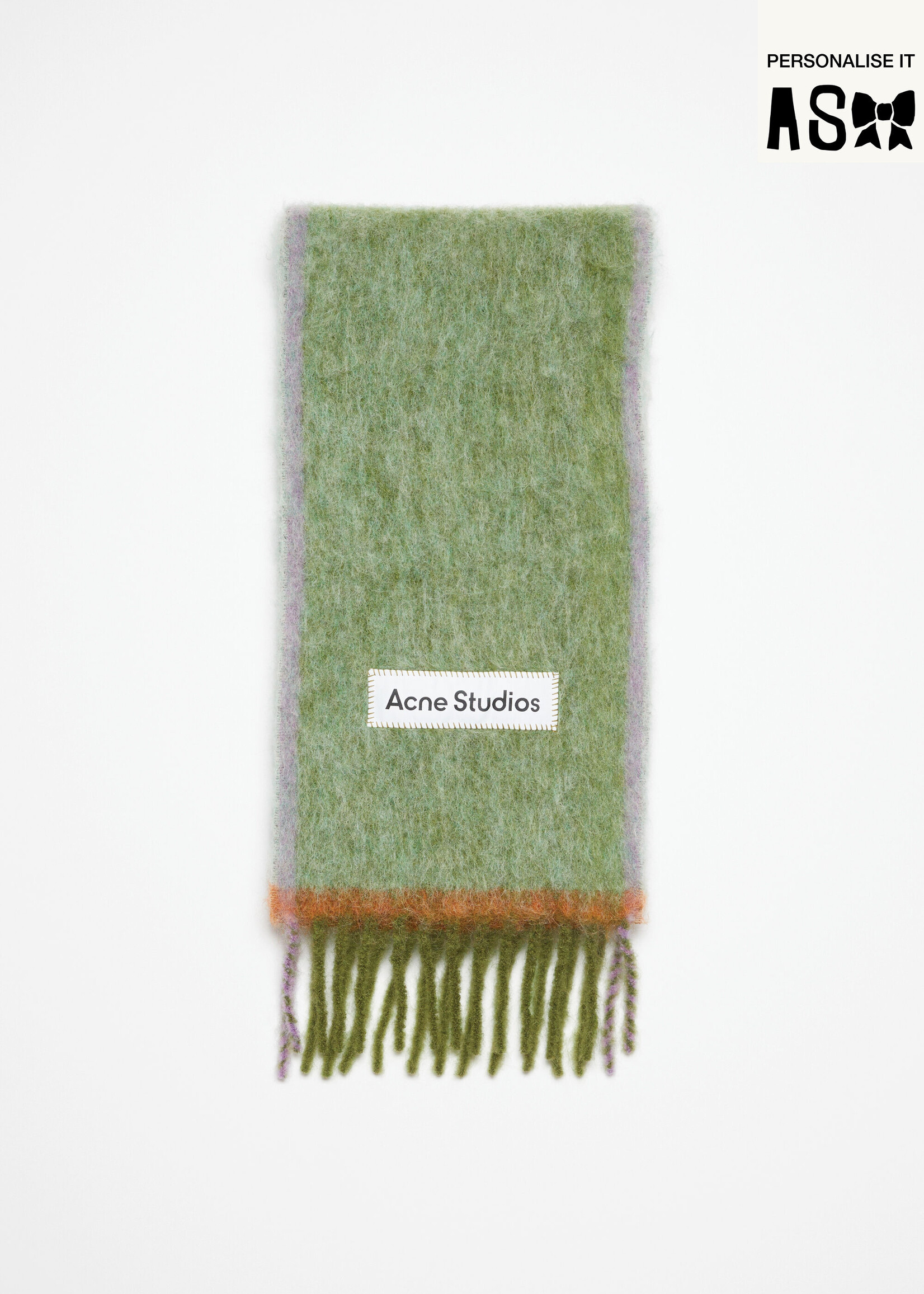 Acne Studios Wool mohair scarf - Grass green