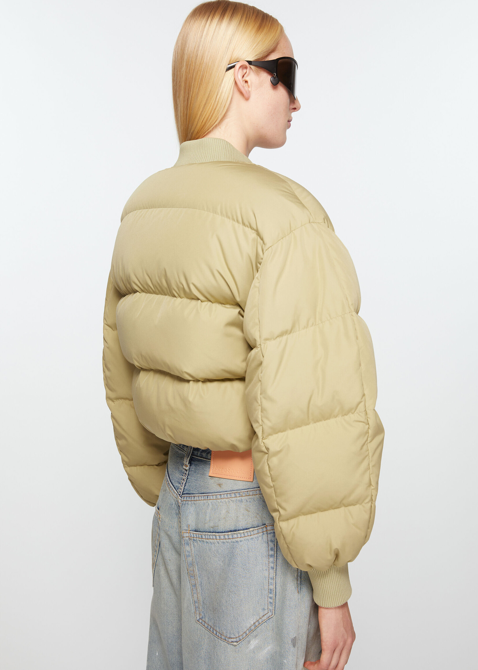 Acne Studios Cropped puffer jack - Pistachio green