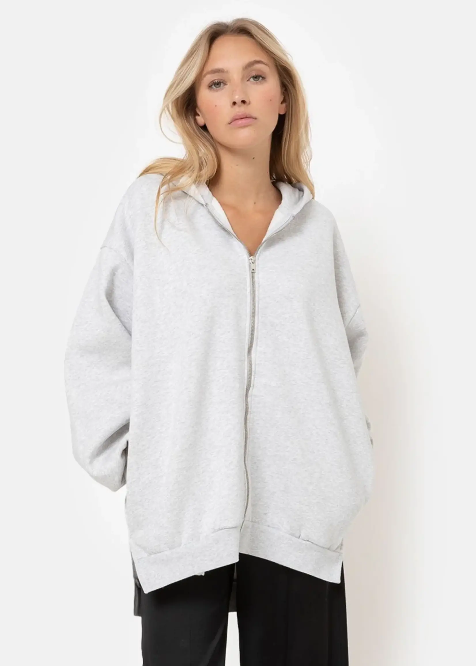 Âme Antwerp Cooper oversized hoody - Marled grey