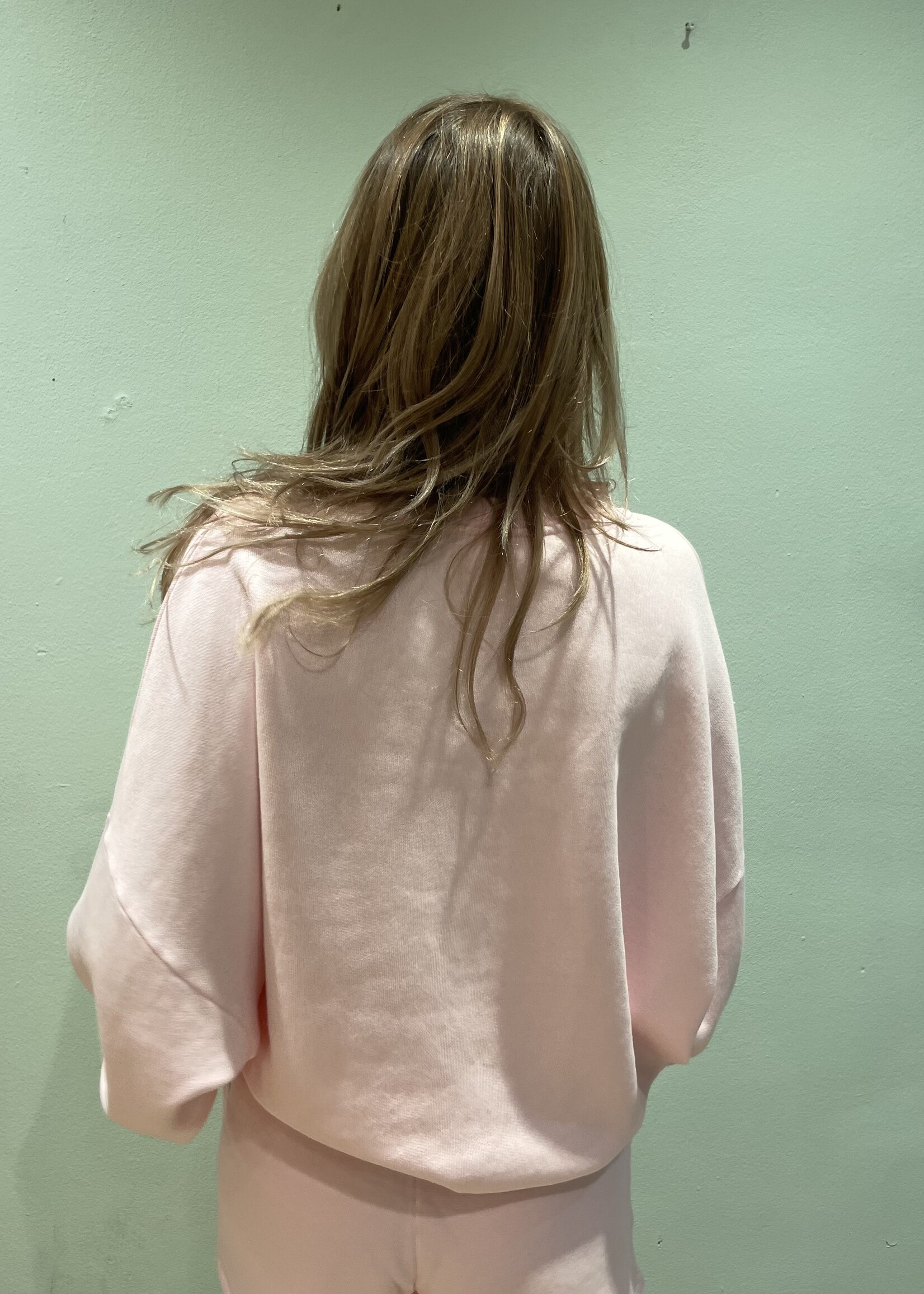 Just a T Batwing sweater - Spring pink