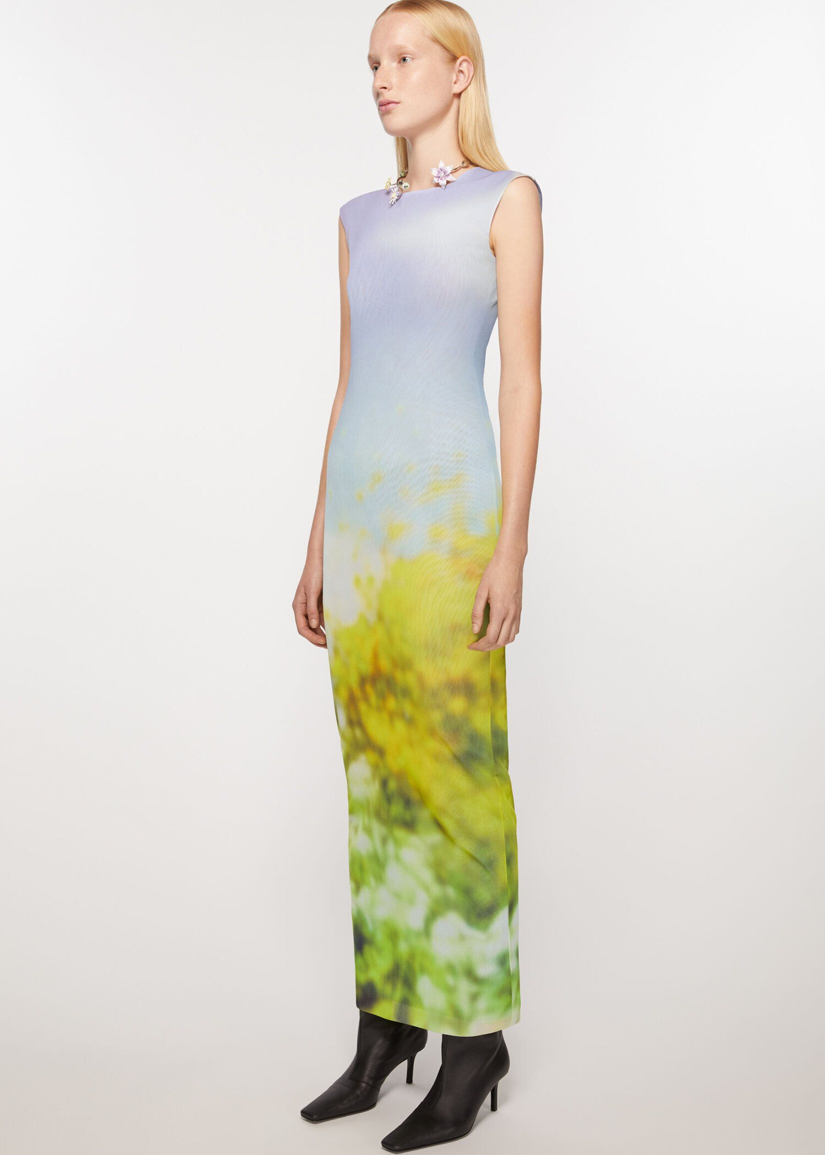 Acne Studios Sleeveless dress blurred print
