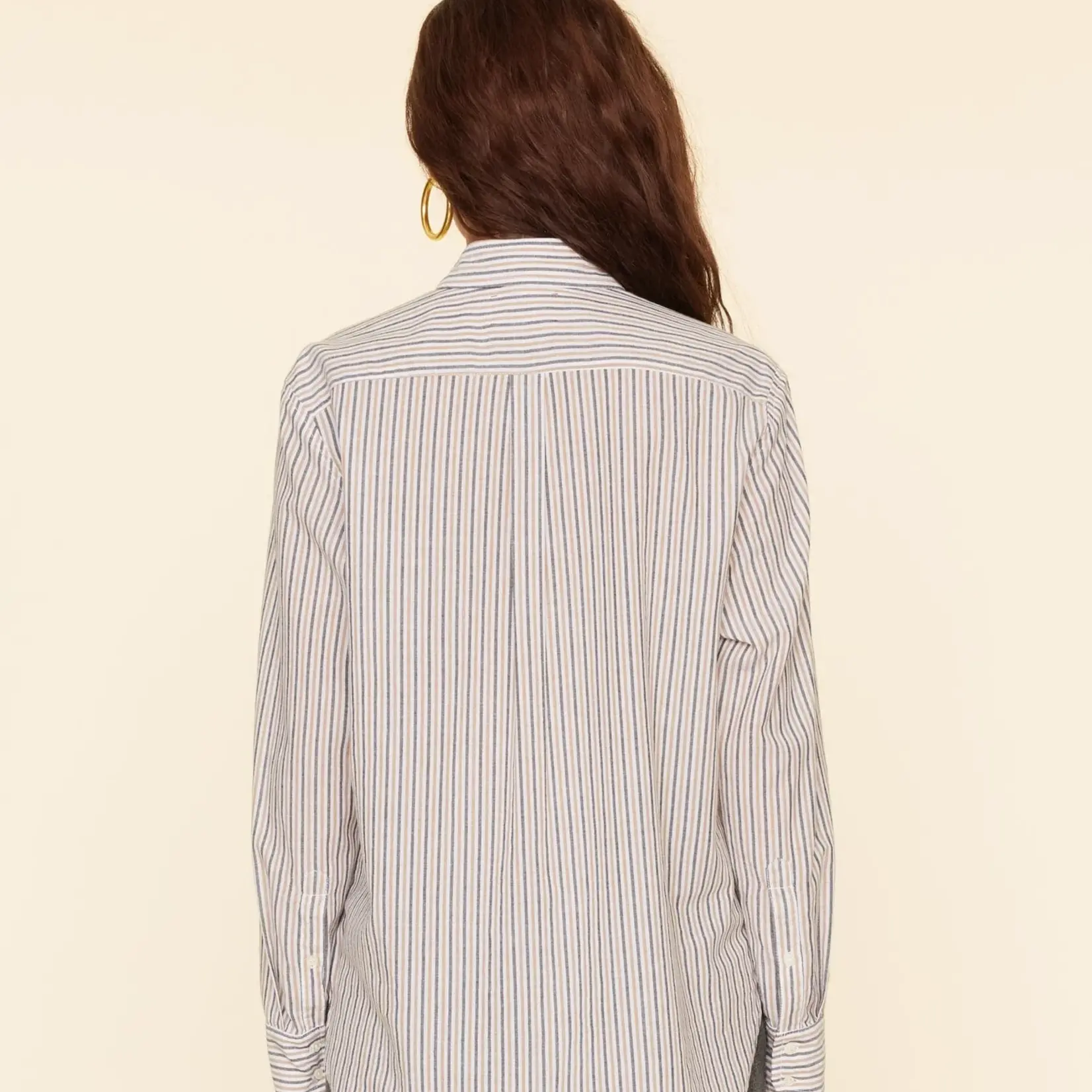 XIRENA Beau shirt - Mocha stripe