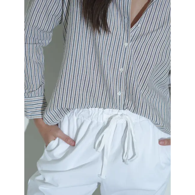 XIRENA Beau shirt - Mocha stripe