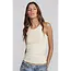 ÉTERNE High neck fitted tank - Cream