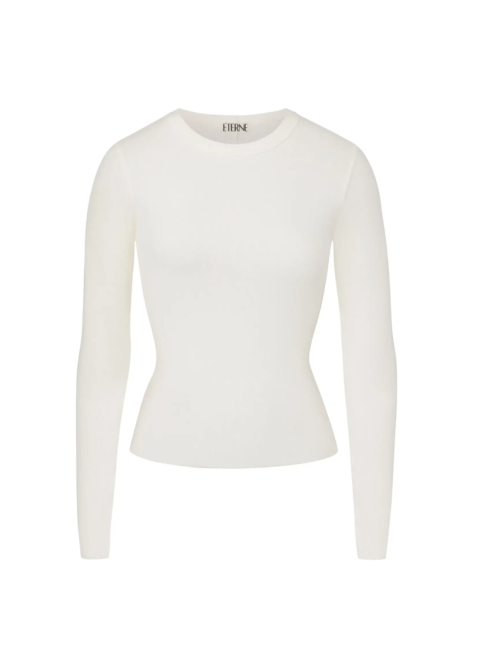 eterne Long sleeve fitted top - Cream