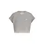 Eterne terry raglan cutoff top,heathergrey