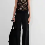 CHRISTIAN WIJNANTS Phenyo pants w/ front crease - Black