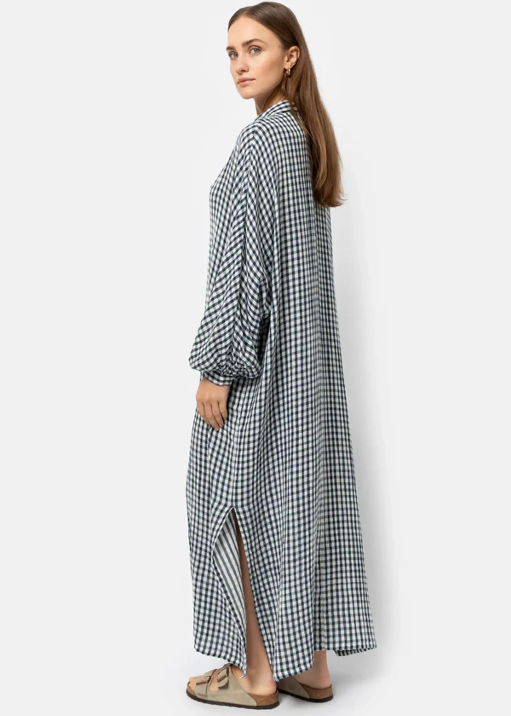 Âme Antwerp Ame antwerp jelena shirt dress , white & blue checked