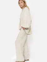 Âme Antwerp Ame antwerp jules wide pants elastic waist, beige