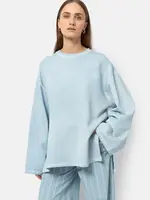 Âme Antwerp Ame antwerp jason sweat shirt with side slits,baby blue