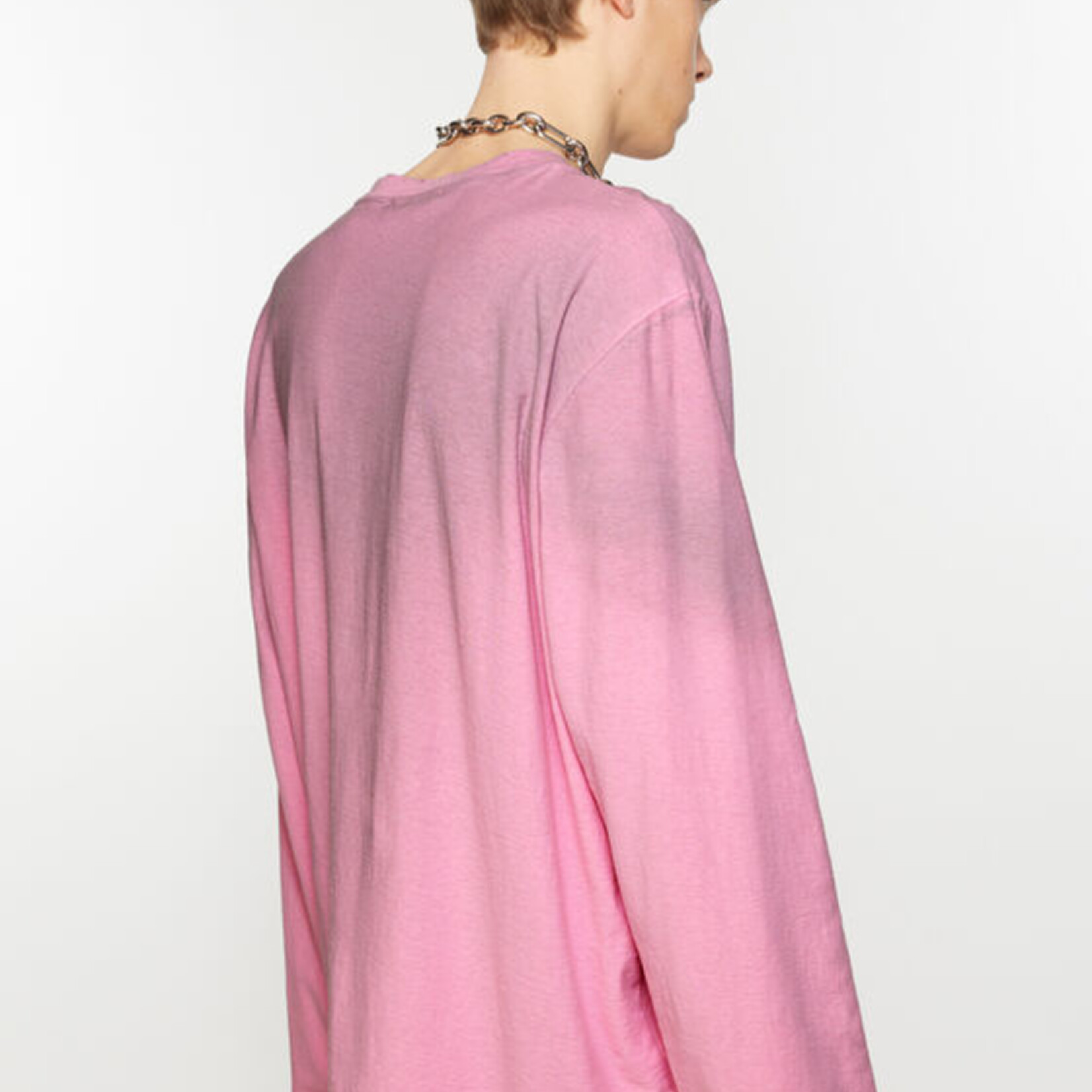 ACNE STUDIOS Logo T-Shirt Relaxed Fit | Cotton Candy Pink