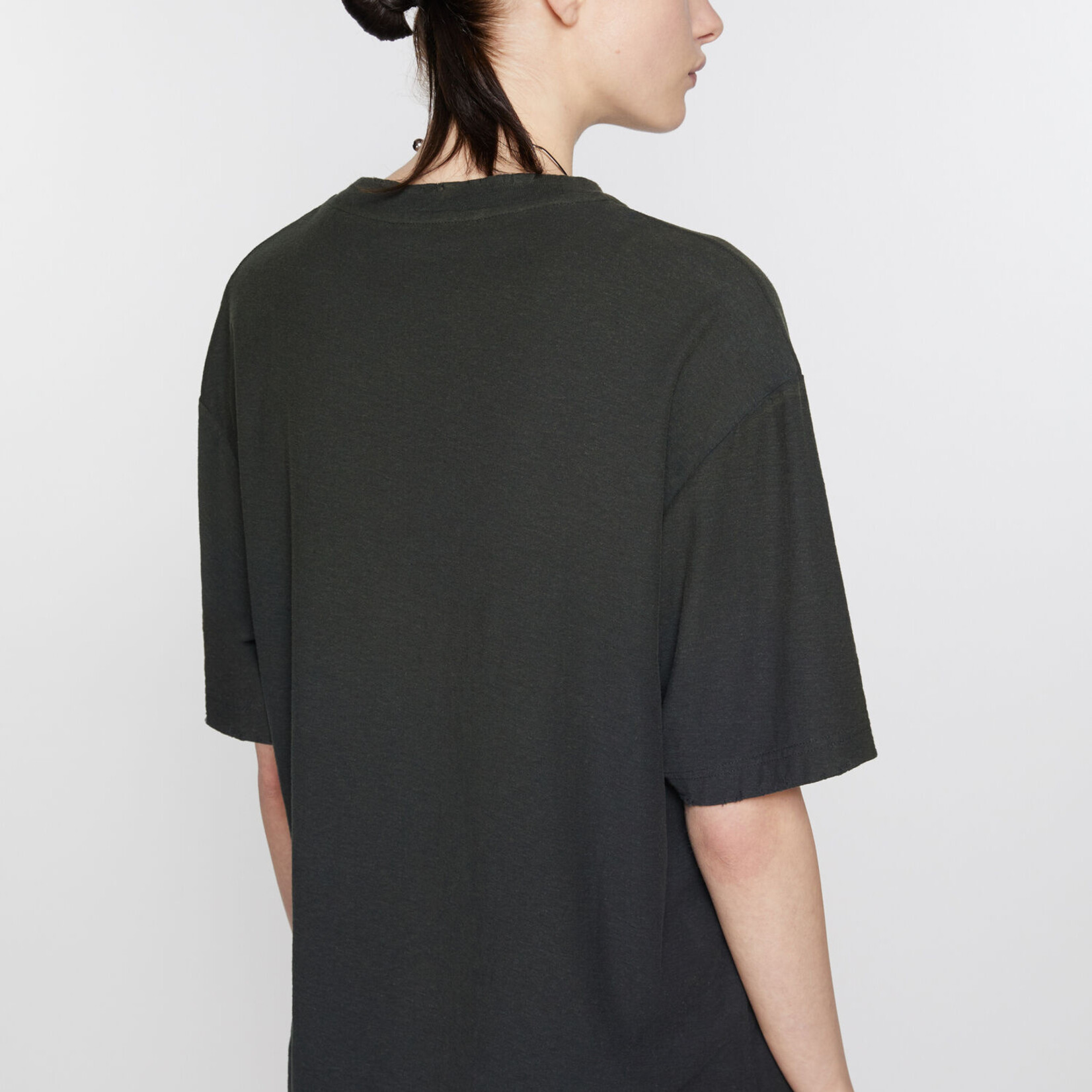 ACNE STUDIOS Acne studios logo t-shirt relaxed fit, faded black