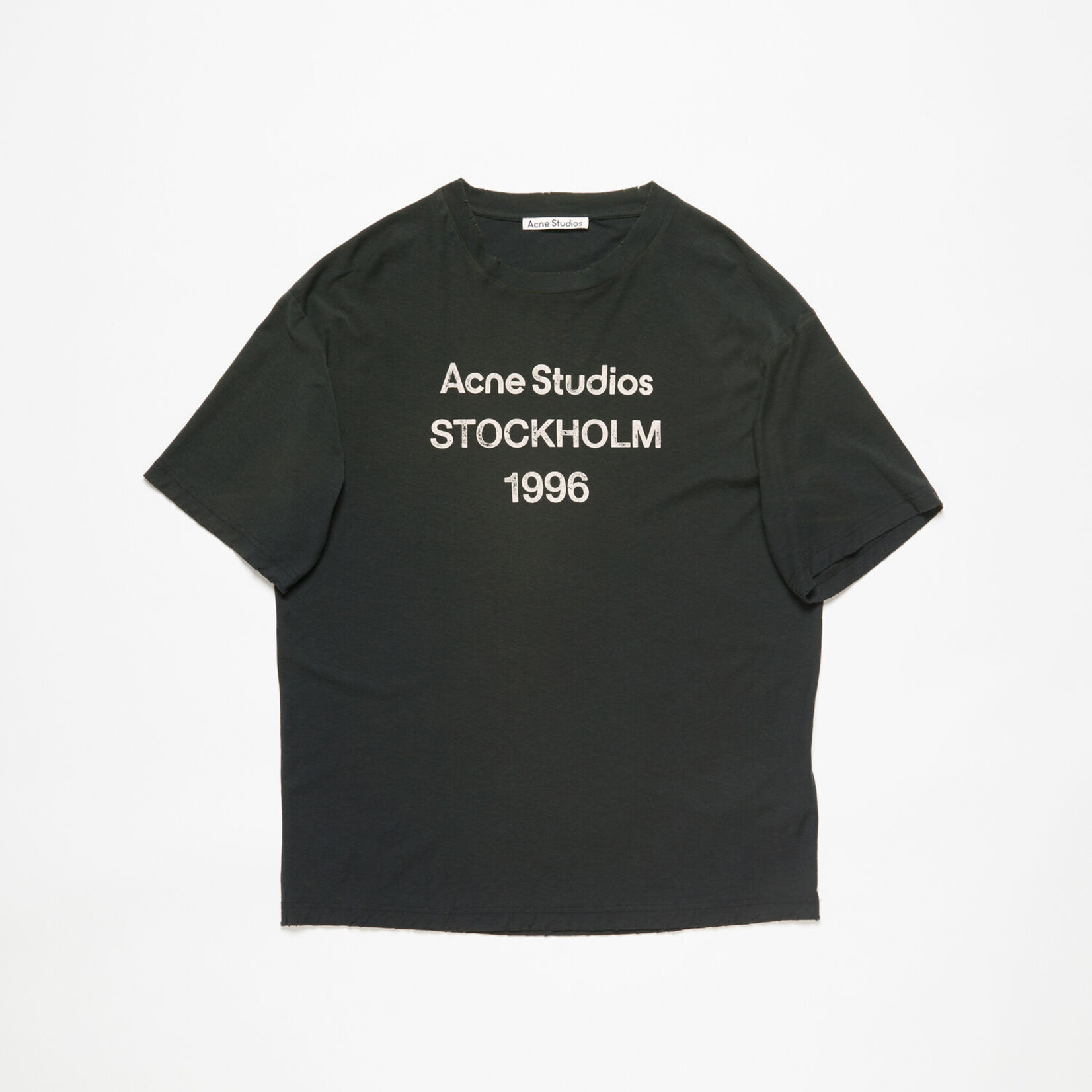 ACNE STUDIOS Acne studios logo t-shirt relaxed fit, faded black