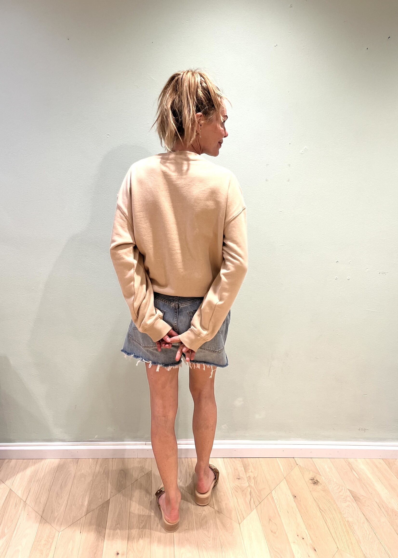 6397 6397 deb sweatshirt, nude chalk