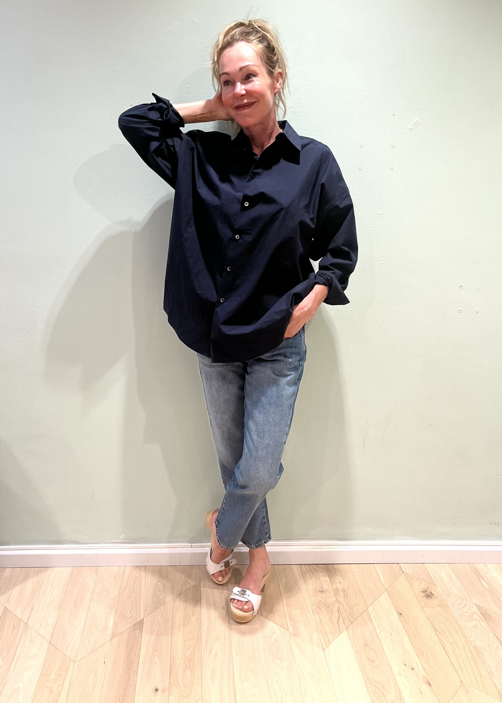 6397 6397 clean uniform shirt, navy